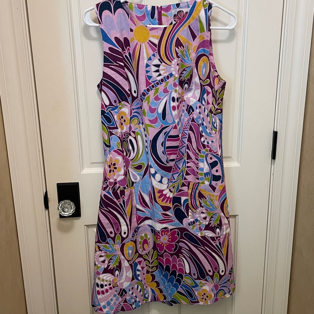 Lesley Evers Shakalaka print dress